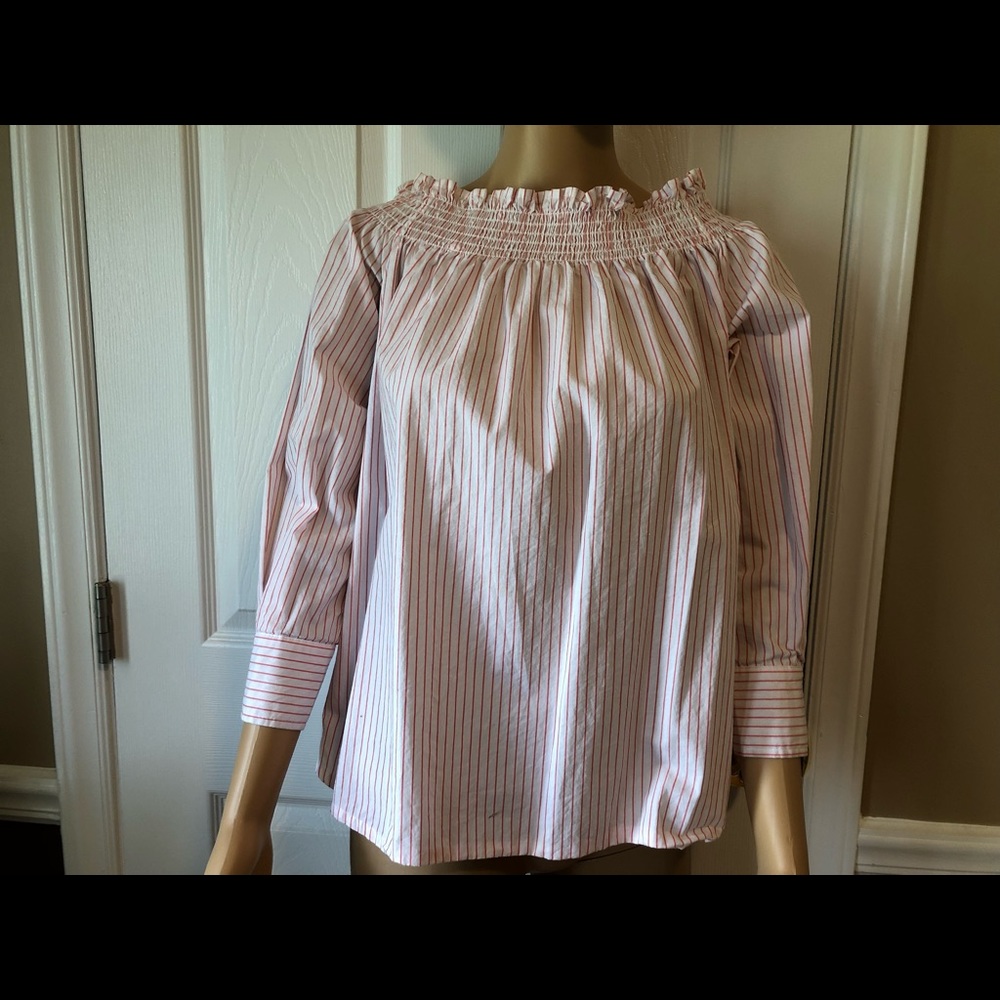 Wendy Williams Baby Doll Off-the-Shoulder Top - 100% Cotton - Size Medium